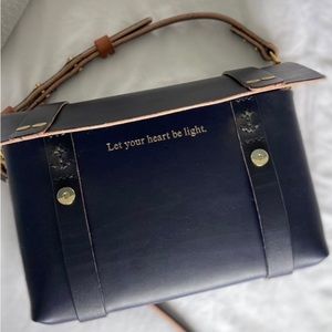Coke & Co Genuine Leather Navy Clutch
